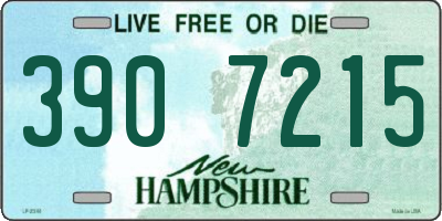 NH license plate 3907215