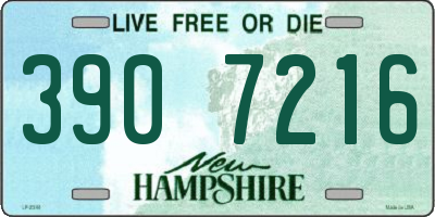 NH license plate 3907216