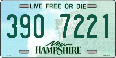 NH license plate 3907221
