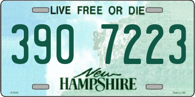 NH license plate 3907223