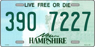 NH license plate 3907227