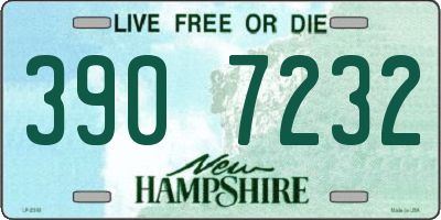 NH license plate 3907232