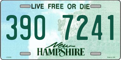 NH license plate 3907241