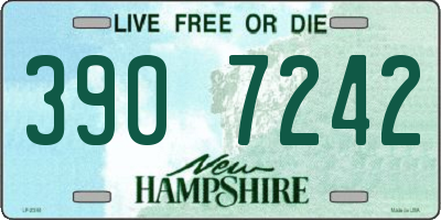 NH license plate 3907242