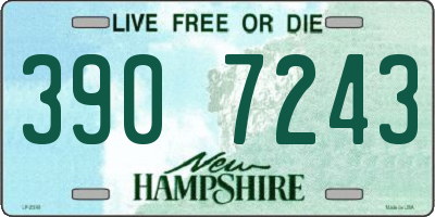NH license plate 3907243