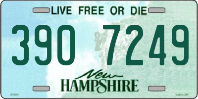 NH license plate 3907249