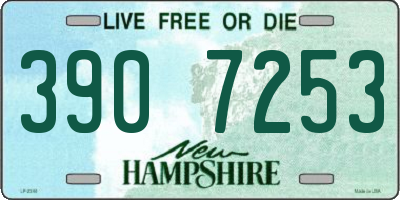 NH license plate 3907253