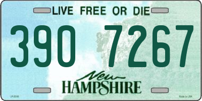 NH license plate 3907267