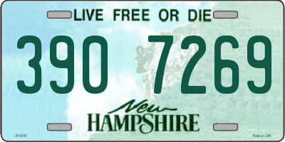 NH license plate 3907269
