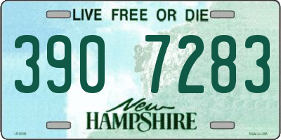 NH license plate 3907283