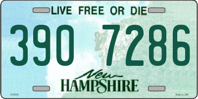 NH license plate 3907286