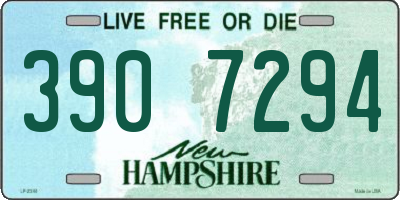 NH license plate 3907294