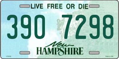 NH license plate 3907298