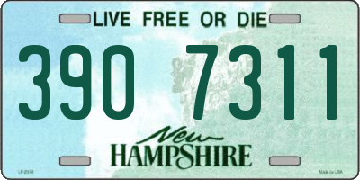 NH license plate 3907311