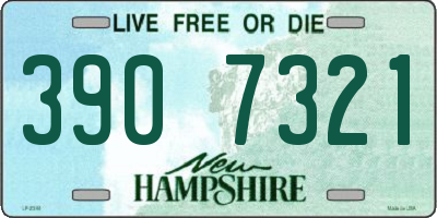 NH license plate 3907321