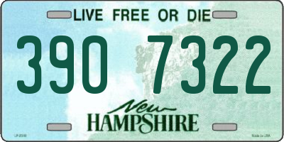 NH license plate 3907322