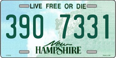 NH license plate 3907331