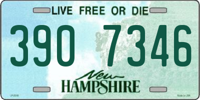 NH license plate 3907346