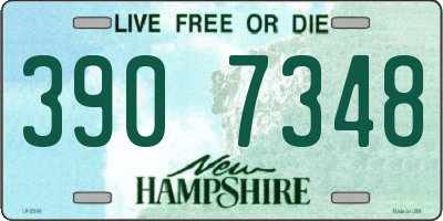 NH license plate 3907348