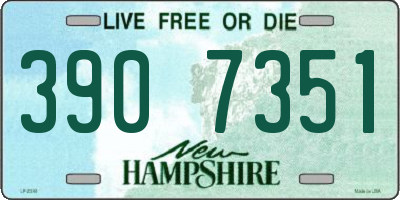 NH license plate 3907351