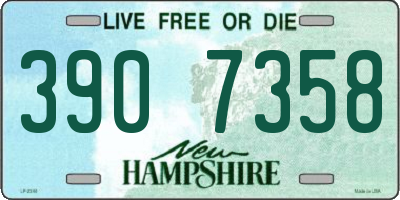 NH license plate 3907358
