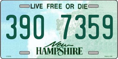 NH license plate 3907359
