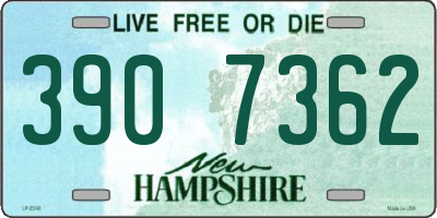 NH license plate 3907362