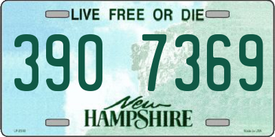 NH license plate 3907369