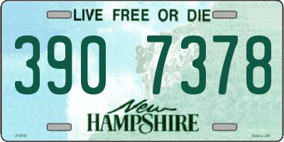 NH license plate 3907378