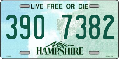 NH license plate 3907382