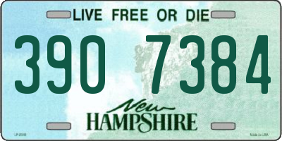 NH license plate 3907384