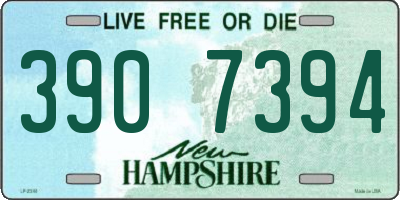 NH license plate 3907394