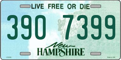 NH license plate 3907399