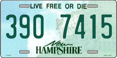 NH license plate 3907415