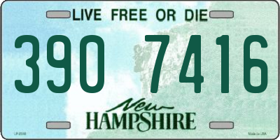 NH license plate 3907416
