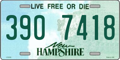 NH license plate 3907418