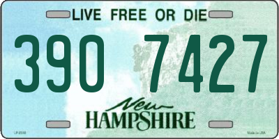 NH license plate 3907427