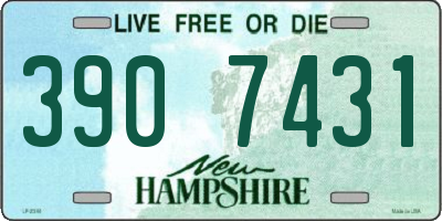 NH license plate 3907431