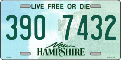 NH license plate 3907432