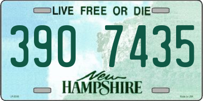 NH license plate 3907435