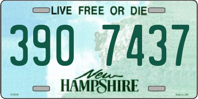 NH license plate 3907437