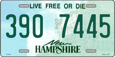 NH license plate 3907445