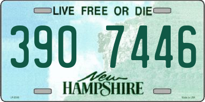 NH license plate 3907446