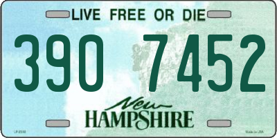 NH license plate 3907452