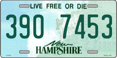 NH license plate 3907453