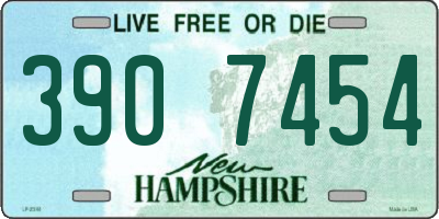 NH license plate 3907454