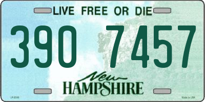 NH license plate 3907457