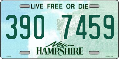 NH license plate 3907459