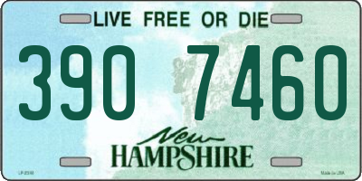 NH license plate 3907460