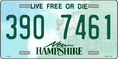 NH license plate 3907461